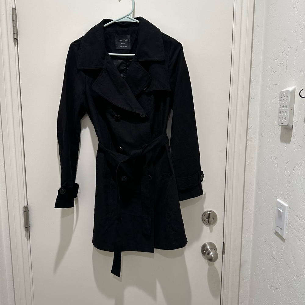Black trench coat